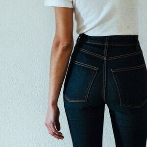 imogene + willie High Rise Dark Blue Jeans